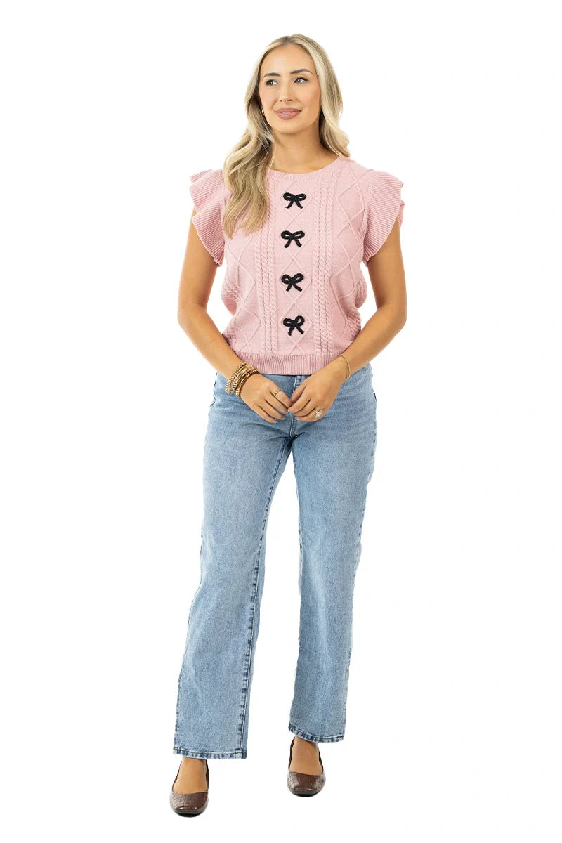 Bow Top (Light Pink) - Katydid.com