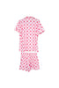 Light and Hot Pink Hearts Design Pajama Set