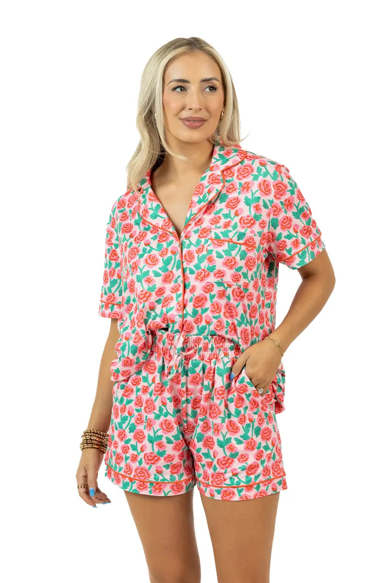 Whimsical Roses Two-Piece Pajamas - Katydid.com