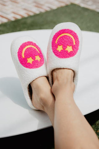 Strawberry Fuzzy Slippers for Women