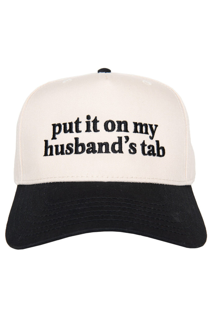 Put It On My Husband's Tab Two-Toned Vintage Hat