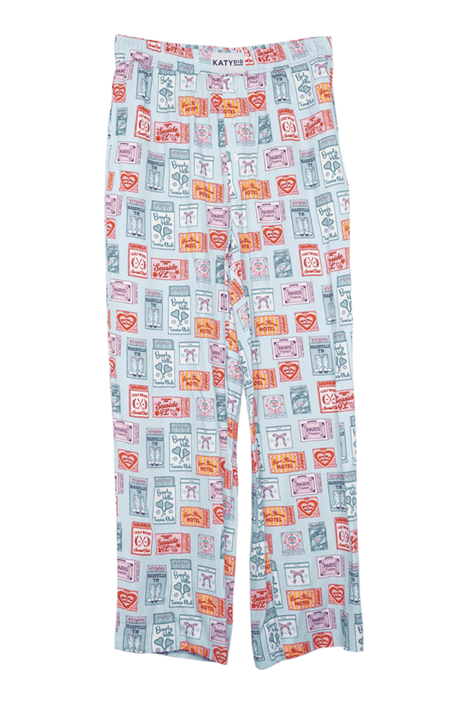 Traveling Matchbook Boxer Pants