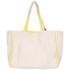 Softball Oversized Happy Face Canvas Tote Bag