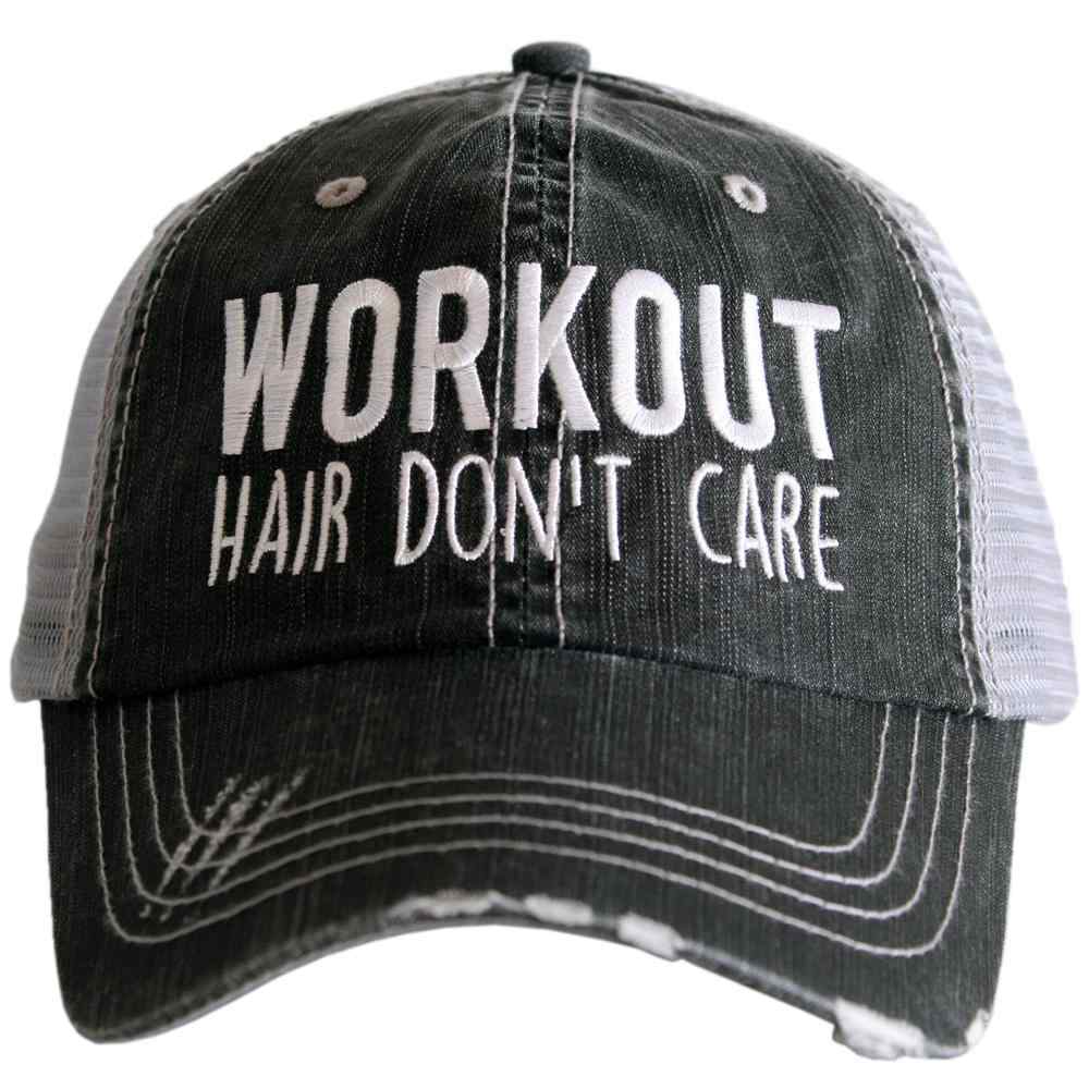 WORKOUT HAIR DON'T CARE TRUCKER HAT