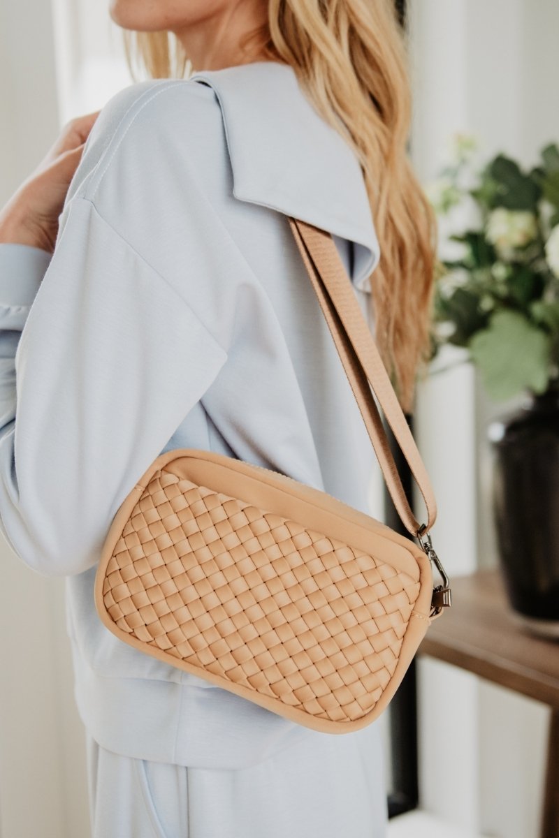 Camel Woven Crossbody Bags Women | Women's Neoprene Handbags
