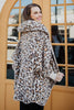 Tan Leopard Lightweight BODY WRAP with Hoodie and Pockets