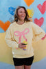 Pink Coquette Bow Graphic Sweatshirt