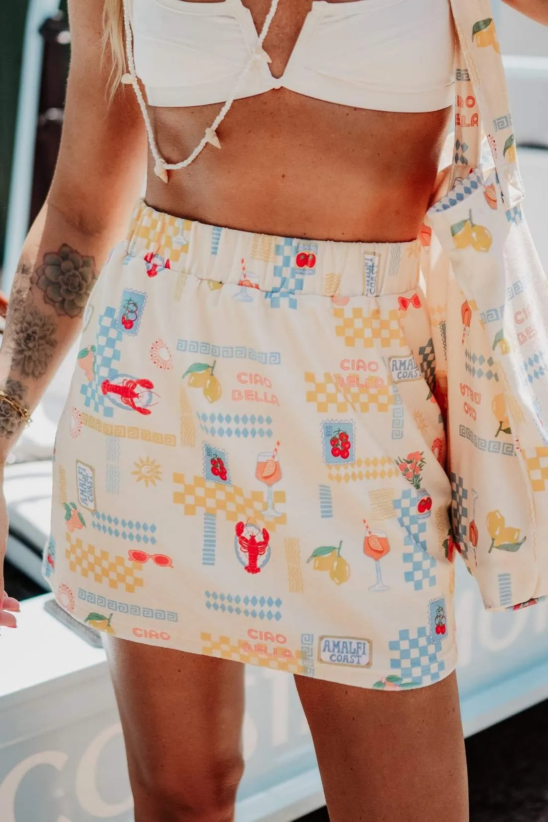 Italian Summer Terry Cloth Skirt - Katydid.com