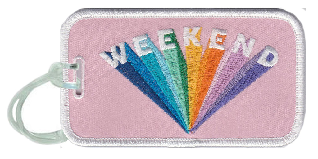 Weekend Rainbow Luggage Tags - Katydid.com