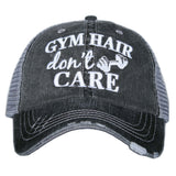 GYM HAIR DON'T CARE TRUCKER HAT