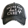 SOCCER HAIR DON'T CARE TRUCKER HAT