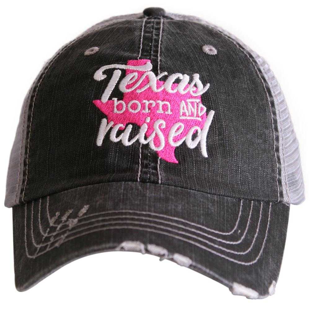 Texas Born and Raised Women's Trucker Hat - Katydid.com