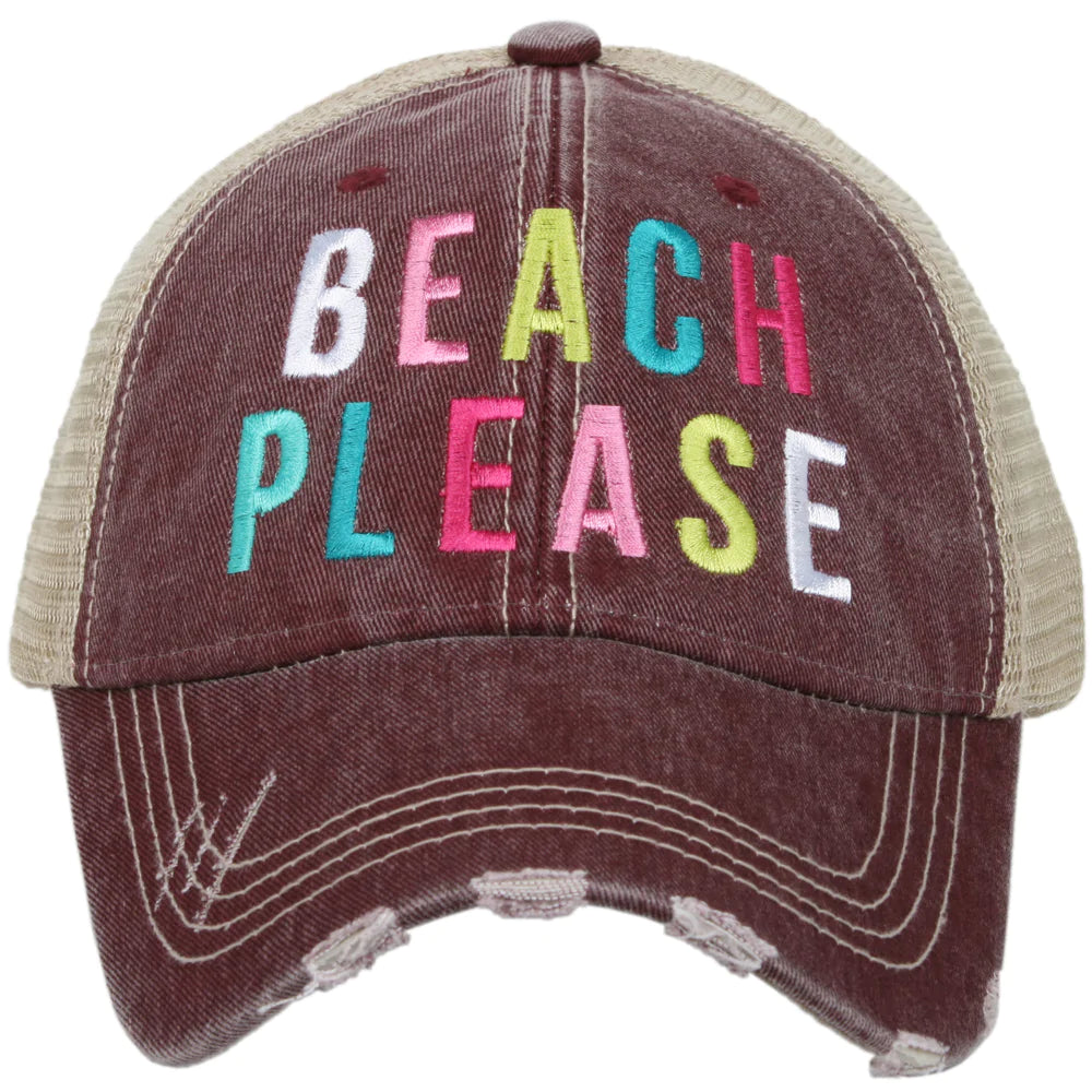 Beach Please (MULTICOLORED) Trucker Hat