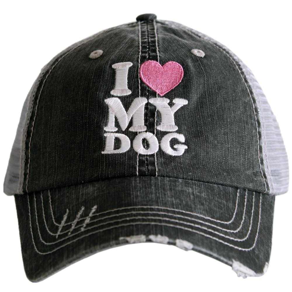 I Love My Dog Trucker Hat - Katydid.com
