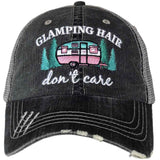 GLAMPING HAIR DON'T CARE TRUCKER HATS