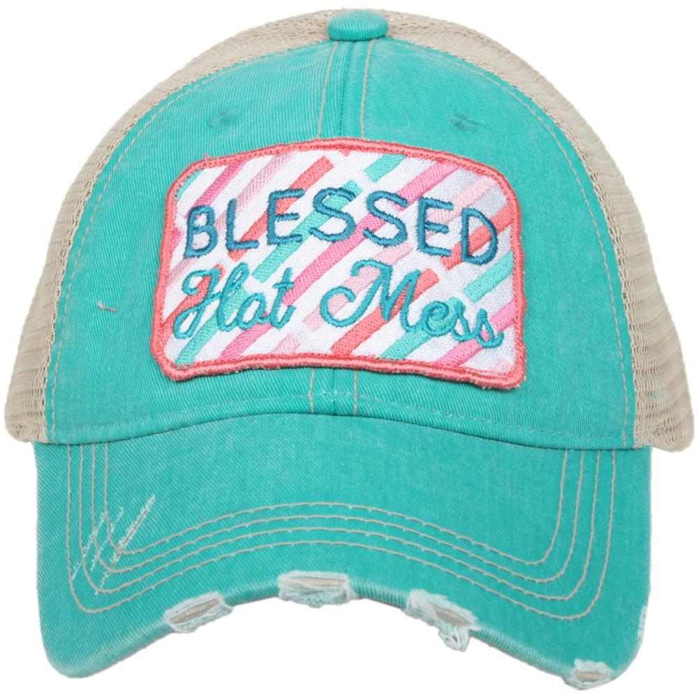 Katydid Blessed Hot Mess Women's Trucker Hats - Katydid.com