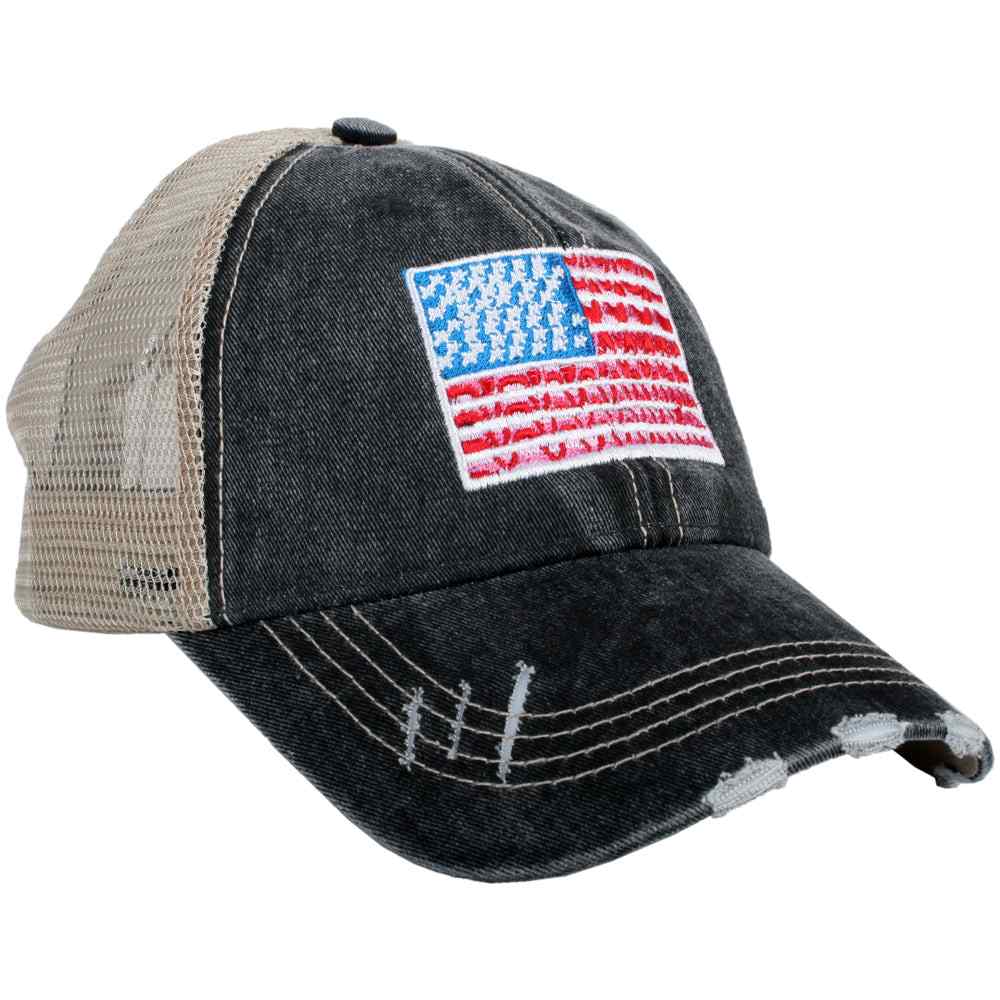 American Flag Women's Trucker Hats