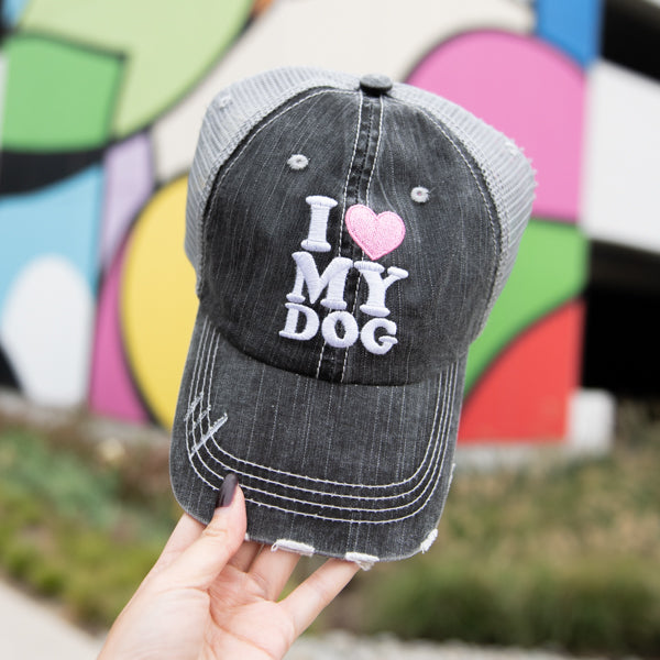 I Heart My Dog Trucker Hat