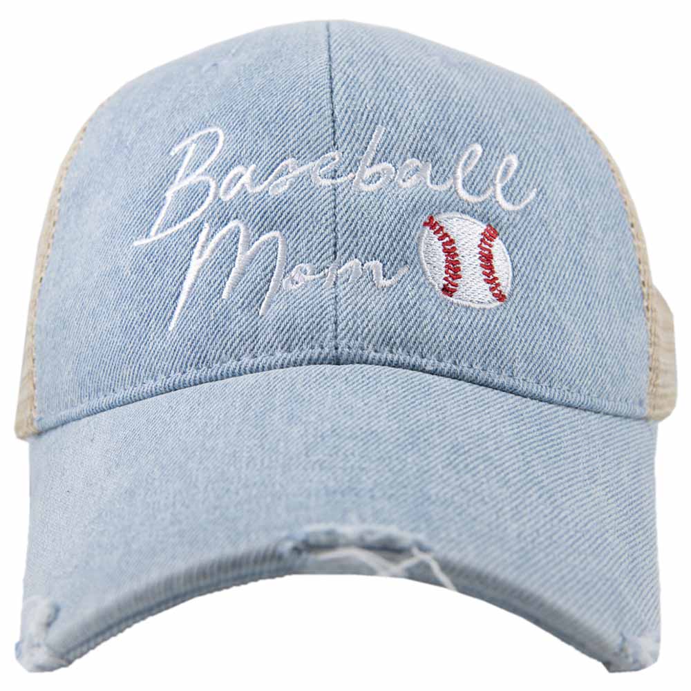 Baseball Mom Women's Trucker Denim Hat