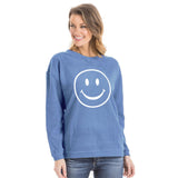 Smiley Face Corded Sweatshirt