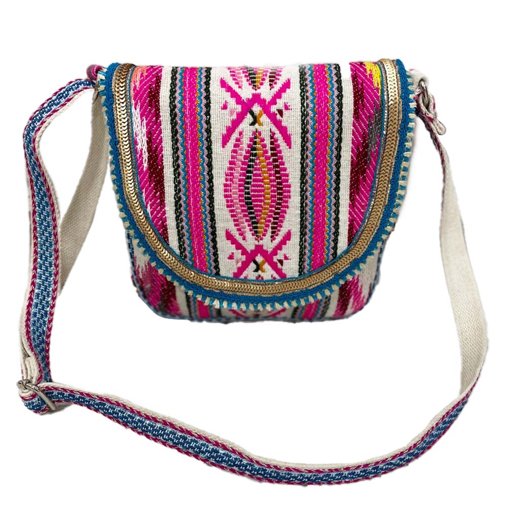 DailyObjects Multicolor Sling Bag Handcrafted Crossbody Purse with Zip  Closure Safety-Adjustable Detachable Straps Brown - Price in India |  Flipkart.com