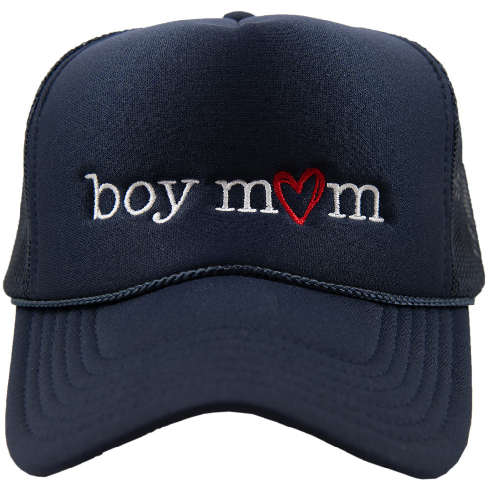 Boy Mom (Red Heart) Cute Foam Hat