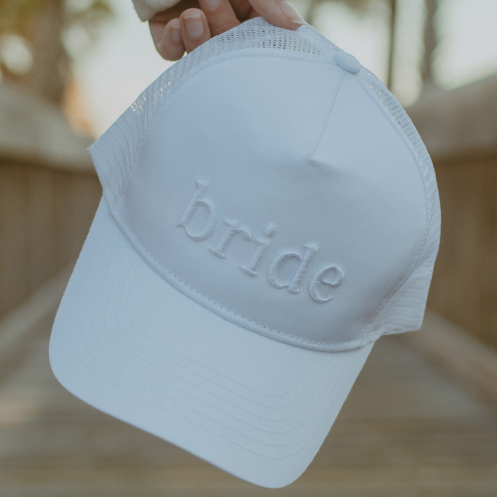Bride 3-D Embroidered Trucker Hat