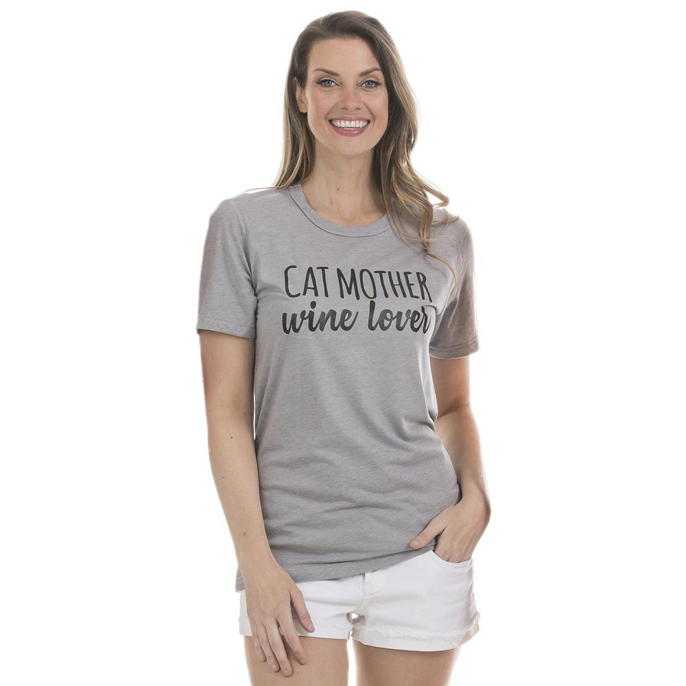 Katydid Cat Mother Wine Lover T-Shirts - Katydid.com