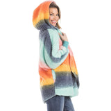 Rainbow Lightweight BODY WRAP with Hoodie and Pockets