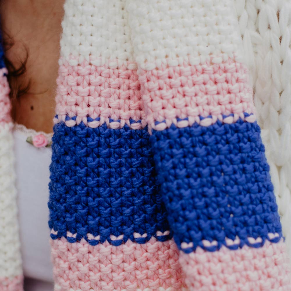 Beach Life Stripes Crochet Beach Pants for Women