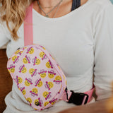 Cowgirl Hat Happy Face Crossbody Fanny Pack