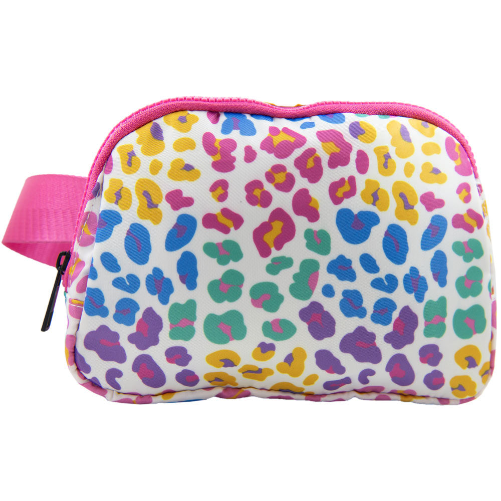 Multicolored Leopard Belt Bags for Women