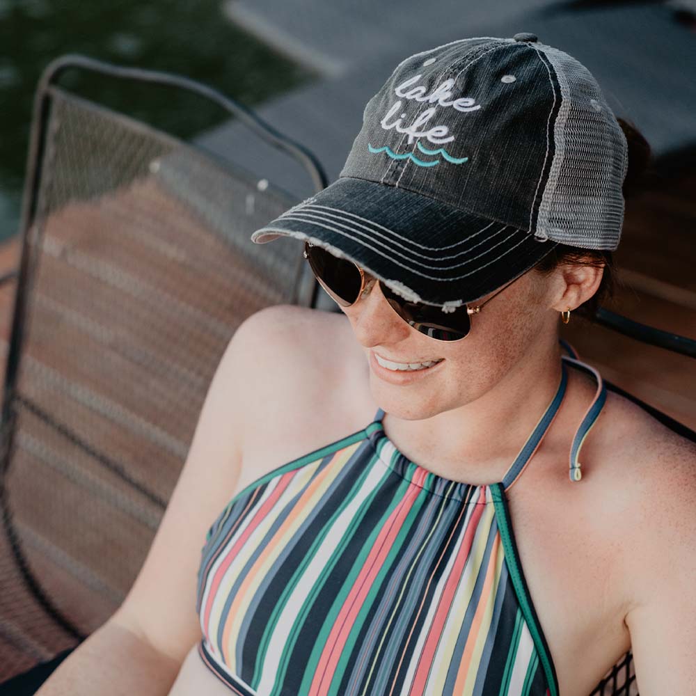 Waves Hat | “Lake Life” Trucker Hats Designed in The US
