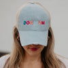 Dog Mom (Multicolored) Denim Trucker Hat