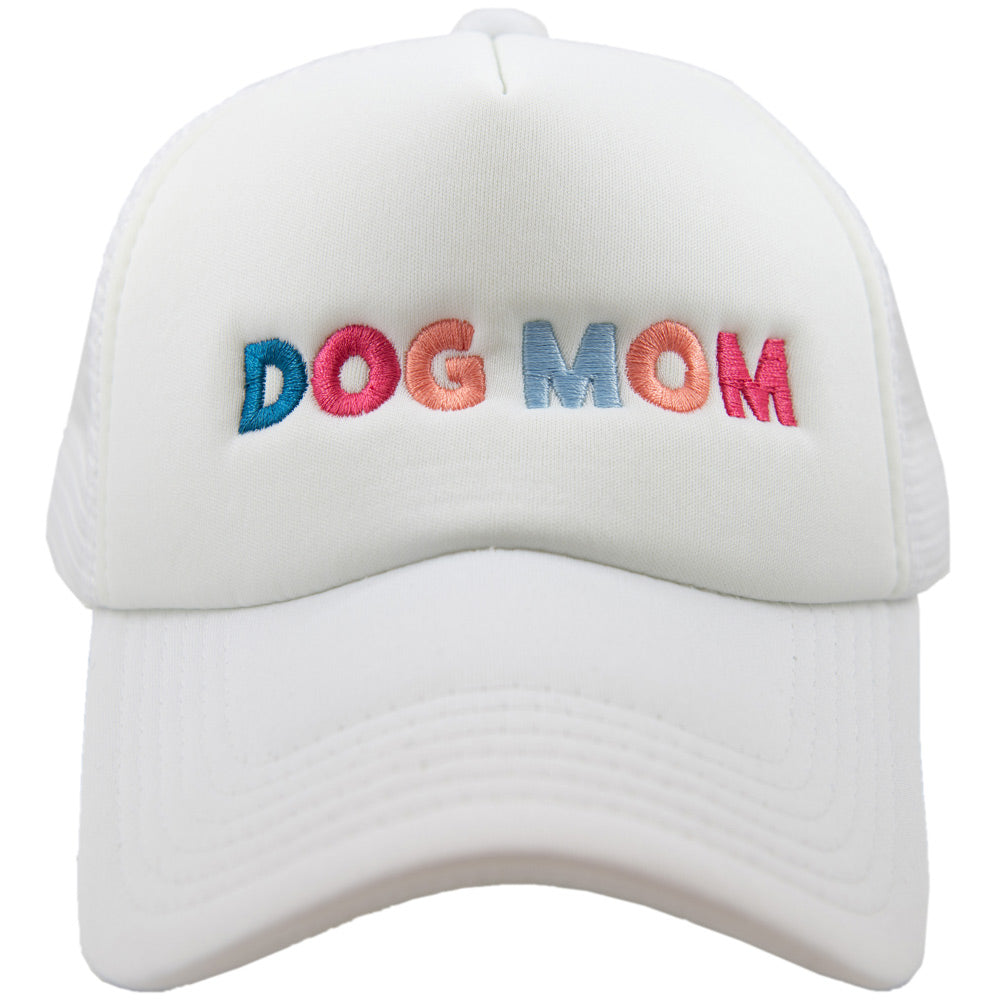 Dog Mom Multicolored Foam Trucker Hat