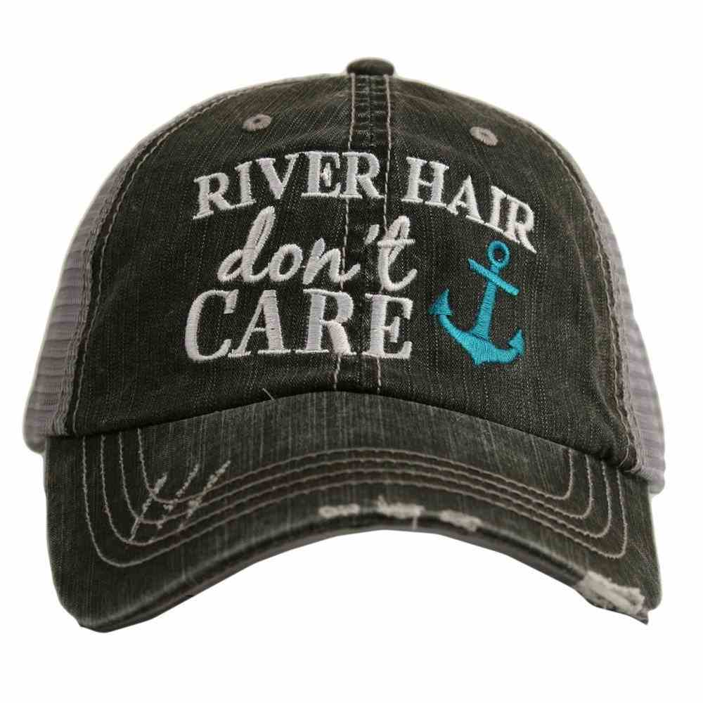 River Hair Don't Care Trucker Hat with Anchor