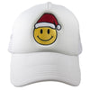 Santa Happy Face Foam Women's Trucker Hat