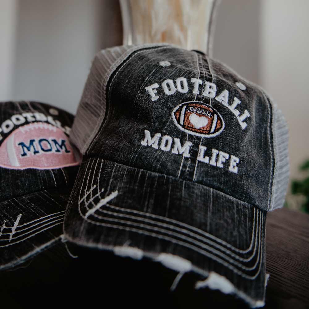Football Mom Life Trucker Hats