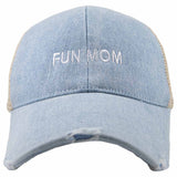 Fun Mom Denim Trucker Hat