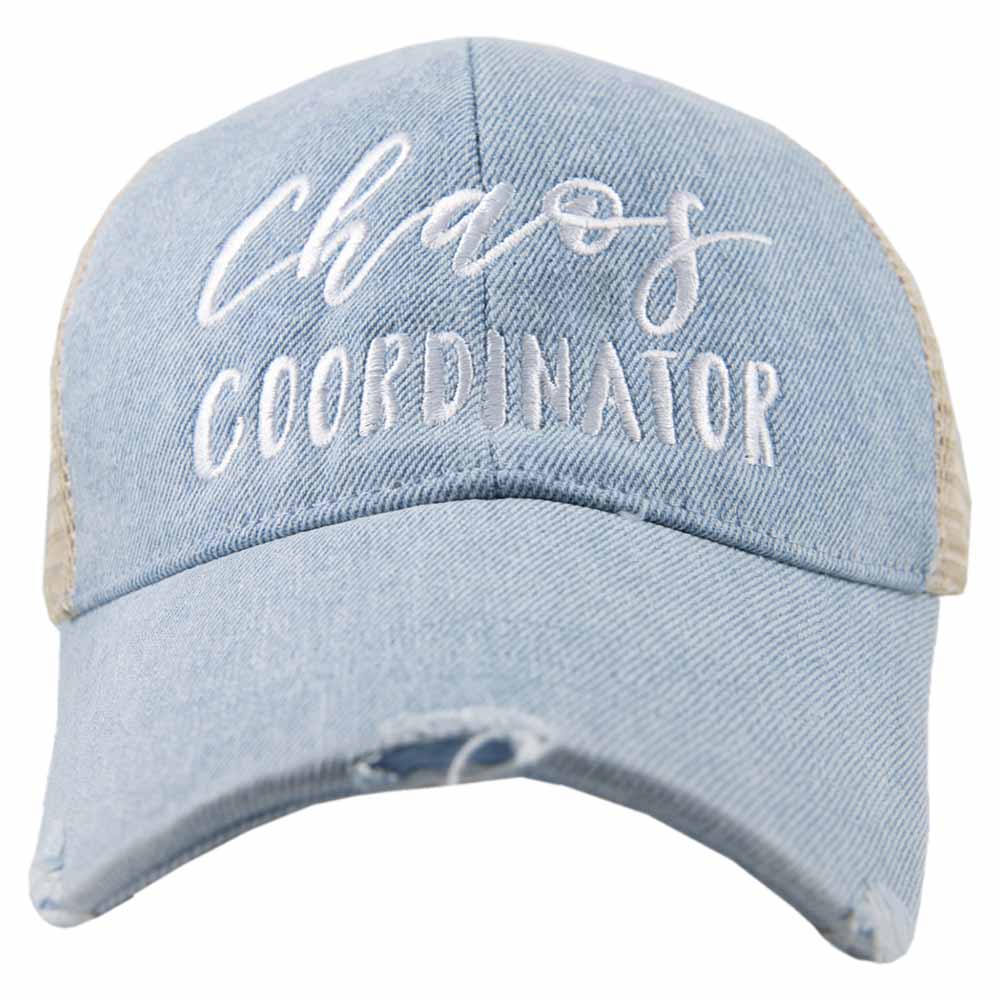 Chaos Coordinator Denim Trucker Hat