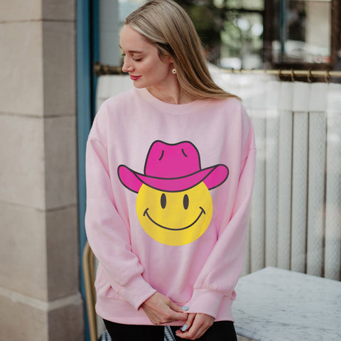 Cowboy shop emoji sweater