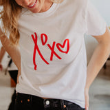 XOXO Heart Graphic Tees for Women