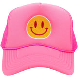 Red/Yellow Happy Face Foam Trucker Hat