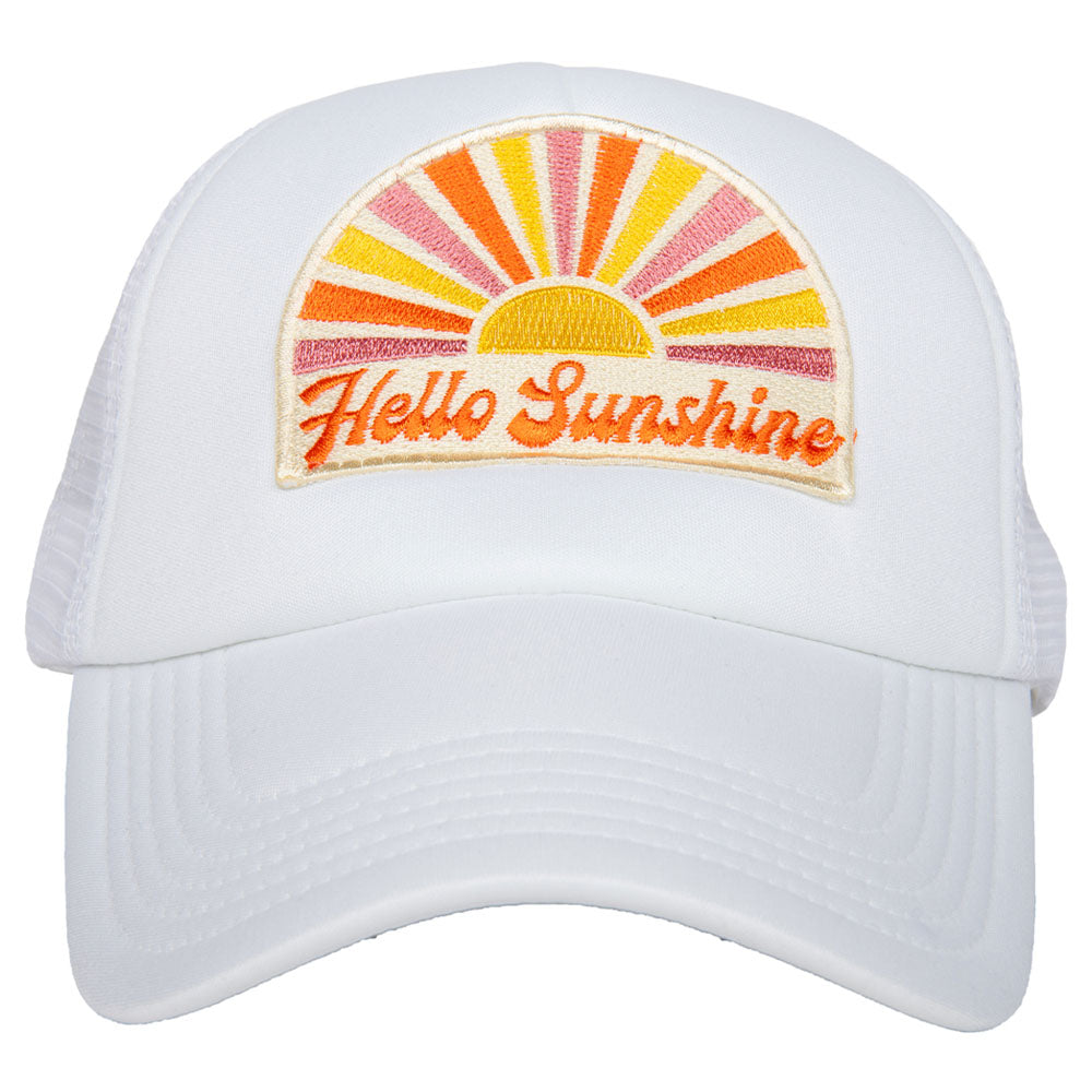Hello Sunshine Trucker Hat (White Foam)