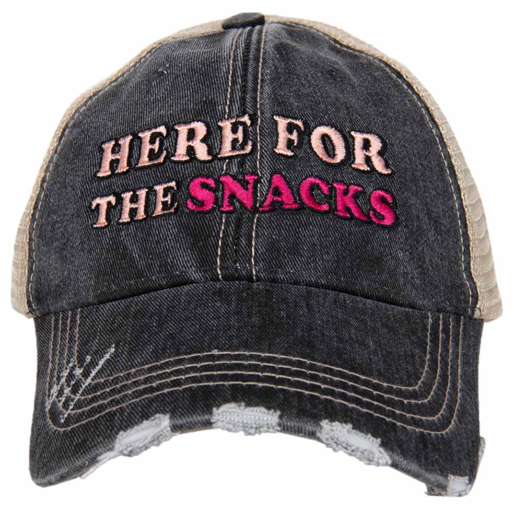 Here For The Snacks Trucker Hat