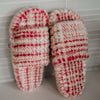 Houndstooth Faux Fur Slippers for Women