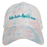 Lake Hair Don't Care TIE DYE Trucker Hat