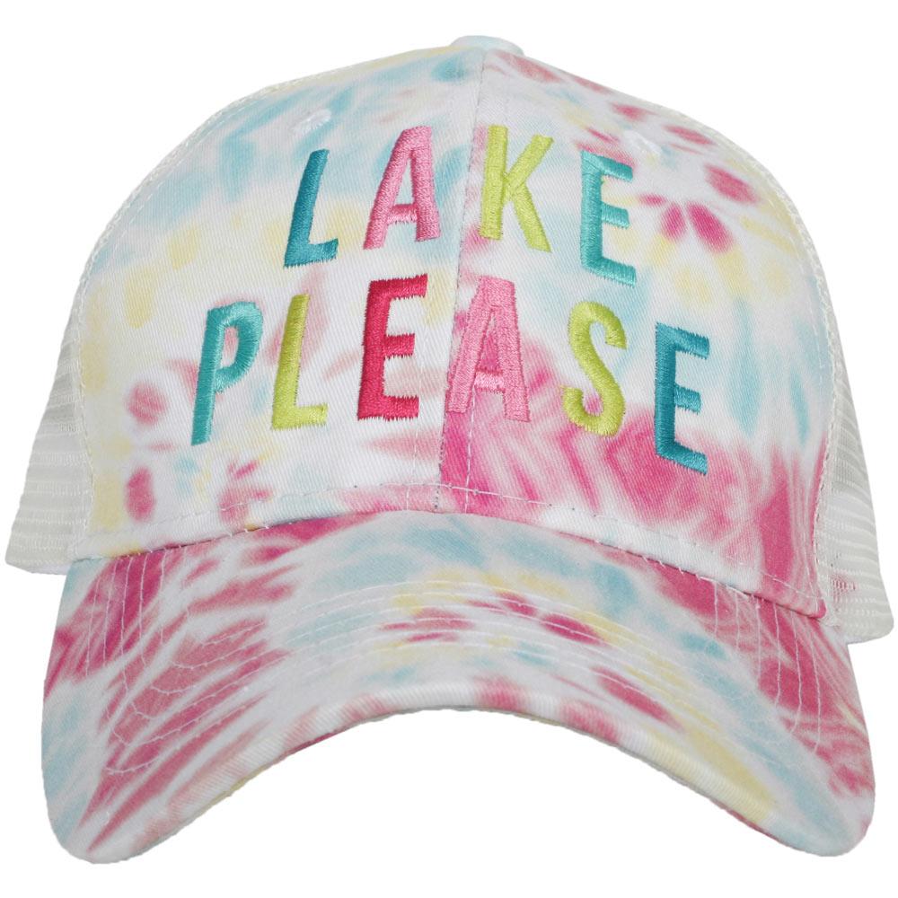 Lake Please TIE DYE Trucker Hat