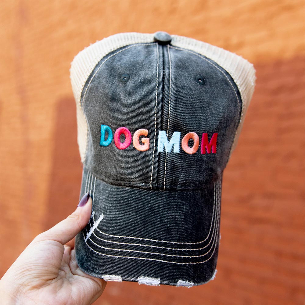 Dog Mom Women's Trucker Hats - Multicolored