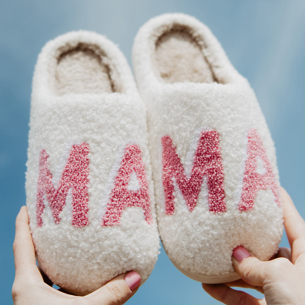 Pink MAMA House Slippers
